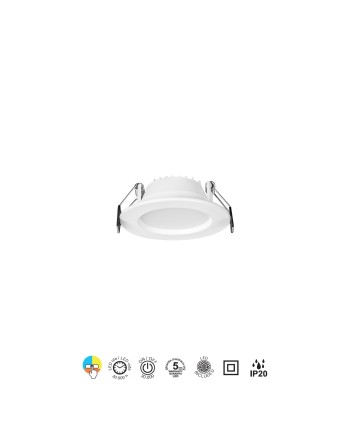 NASAO * EMPOTRABLE LED CCT 6W BLANCO